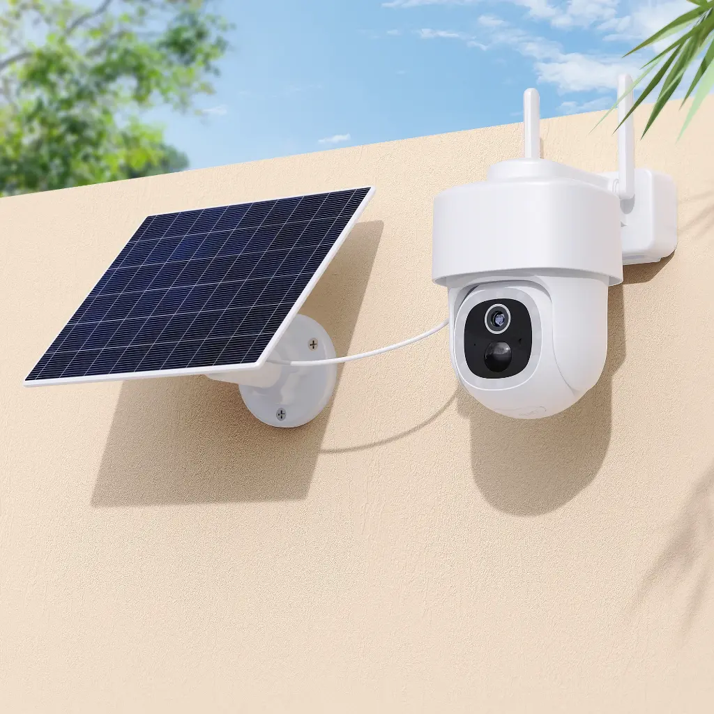 DIMAX - CÁMARA PT 4G 3MP CON PANEL SOLAR Y BATERIA 