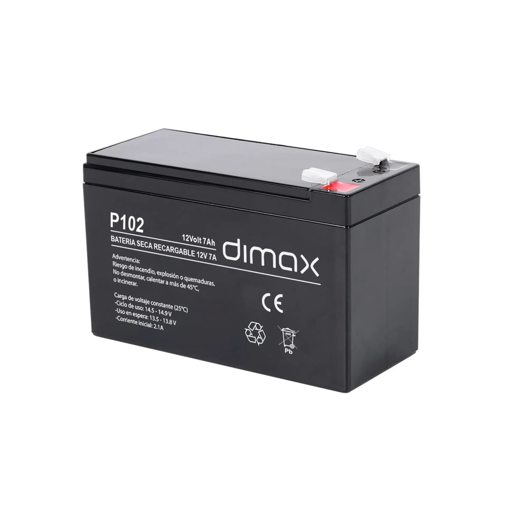 DIMAX - BATERÍA SECA RECARGABLE DE 12V 7A