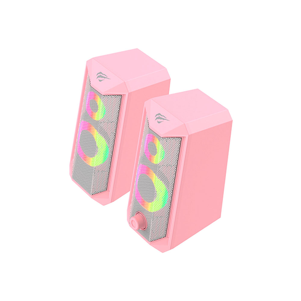 HAVIT - PARLANTE DE PC COLOR ROSA RGB