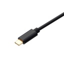 XTECH - CABLE CON CONECTOR USB TIPO-C MACHO A HDMI MACHO 