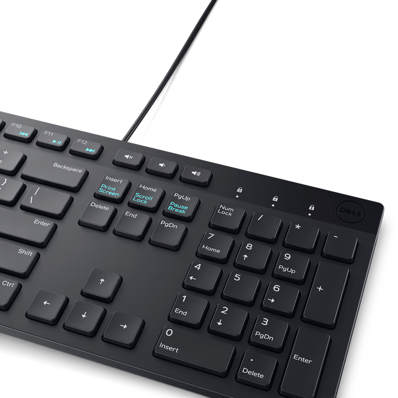 DELL - COMBO DE TECLADO Y MOUSE CON CABLE USB - KM300C 