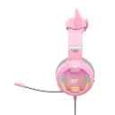 HAVIT - AUDIFONOS GAMER ROSA CON OREJAS DE GATO 