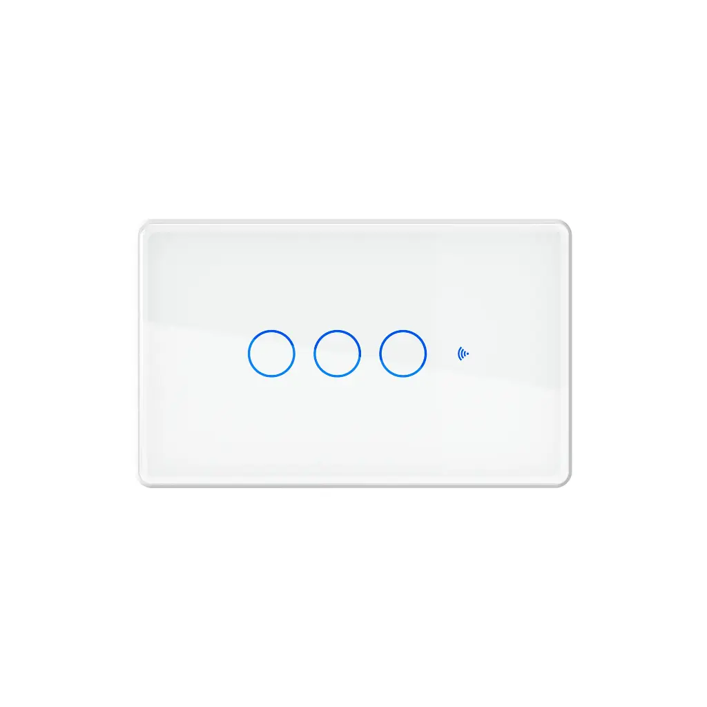 DIMAX - INTERRUPTOR SMART WIFI BLANCO 3 TOMAS 
