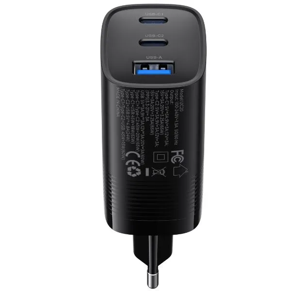 HAVIT - CARGADOR DE VIAJE COLOR NEGRO 67W