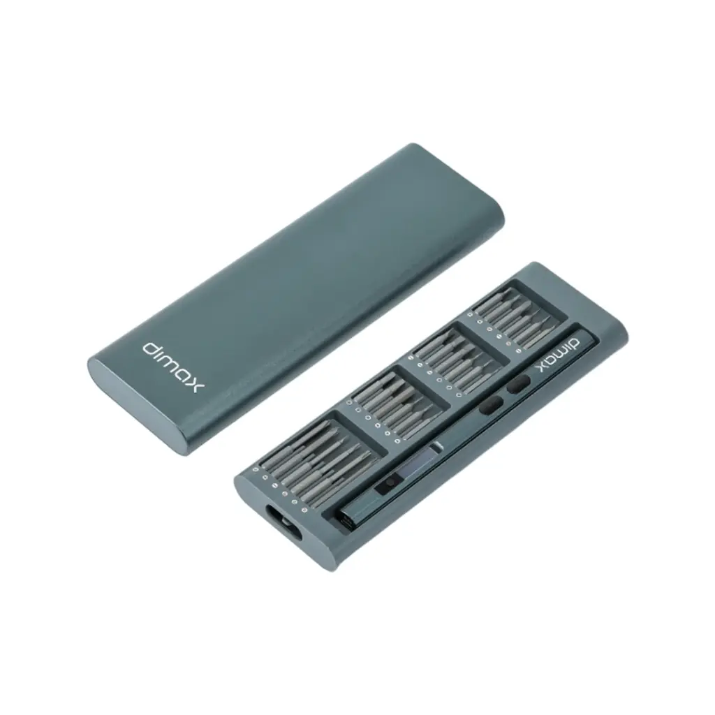 DIMAX - JUEGO DE DESTORNILLADORES ELÉCTRICOS 62 EN 1 