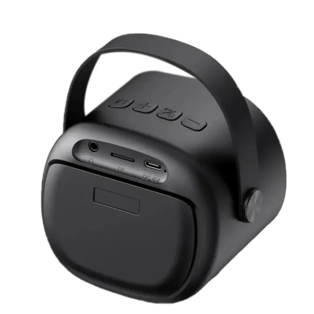 DIMAX - ALTAVOZ PORTATIL CON MICROFONO NEGRO
