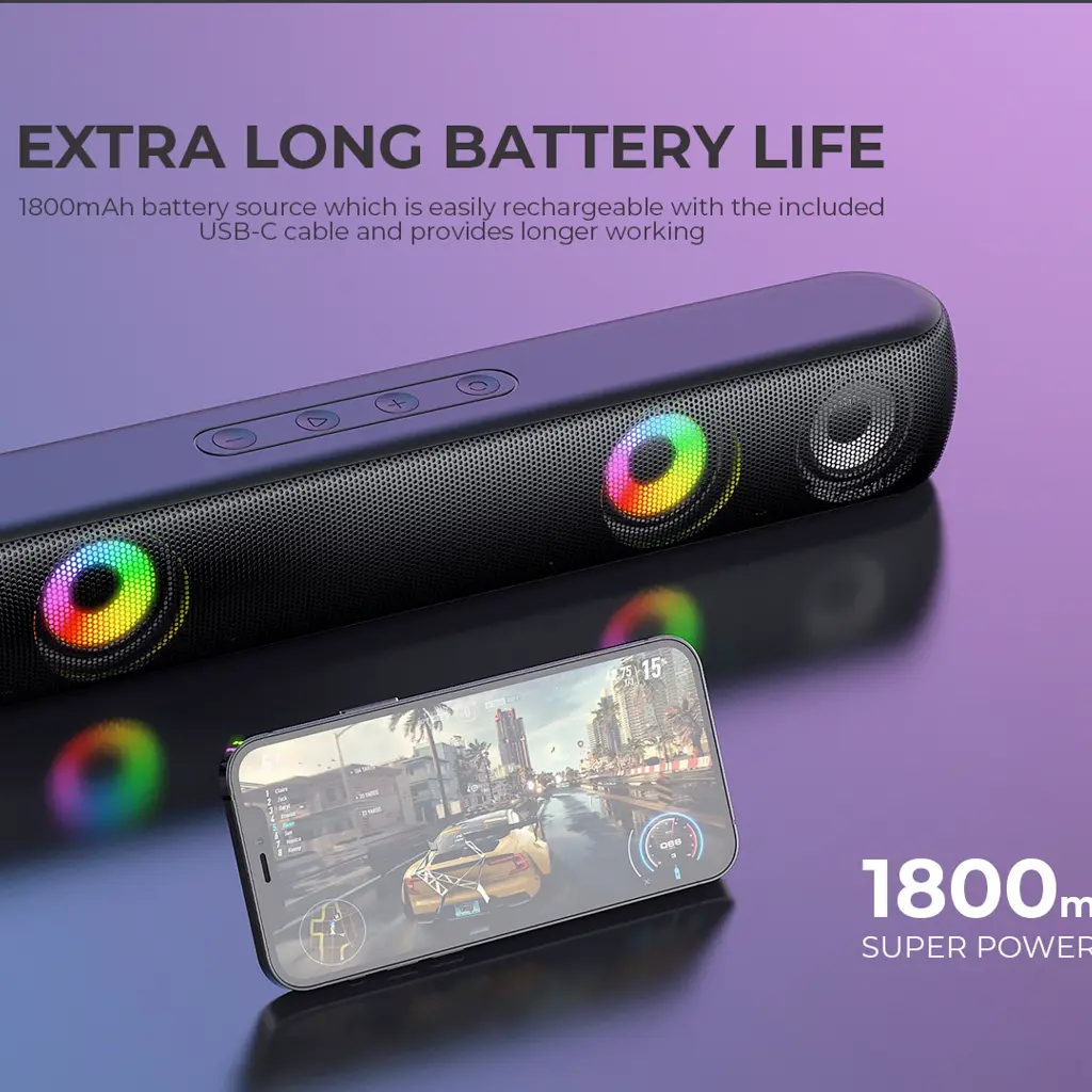 HAVIT - ALTAVOZ BARRA DE SONIDO RGB TWS 