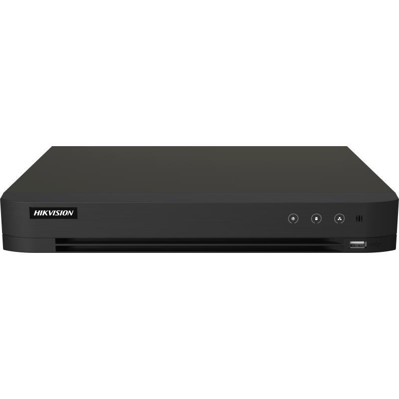 HIKVISION - TURBO DVR 8CH 5MP ACUSENSE 1HDD CON ANALITICA 