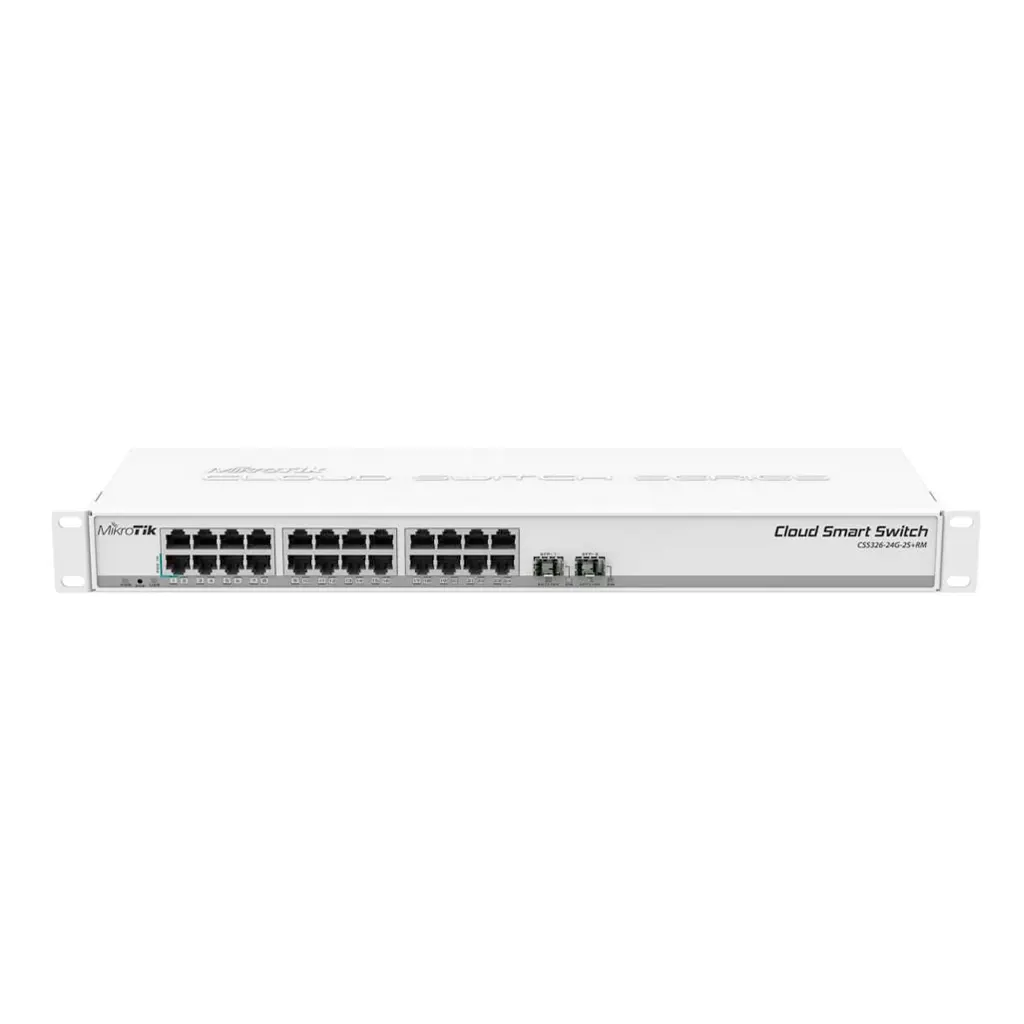 [CRS326-24G-2S+RM] MIKROTIK - CLOUD ROUTER SWITCH 24 ETH GIGABIT 2SFP+ 