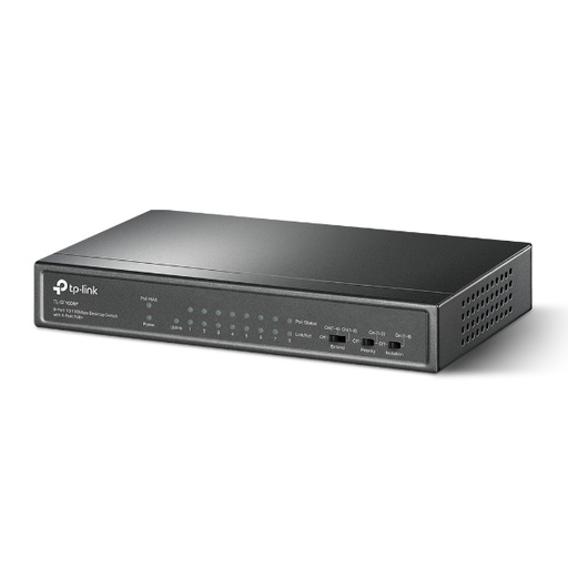 [TL-SF1009P] TP-LINK - SWITCH DE 8 PUERTOS POE + 1 PUERTO UPLINK