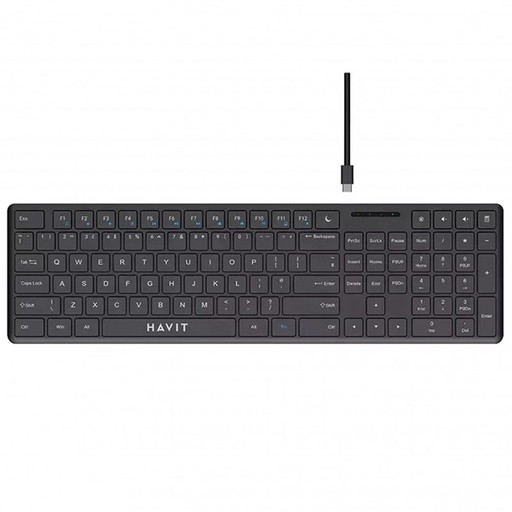 HAVIT - TECLADO USB DESMONTABLE TIPO-C