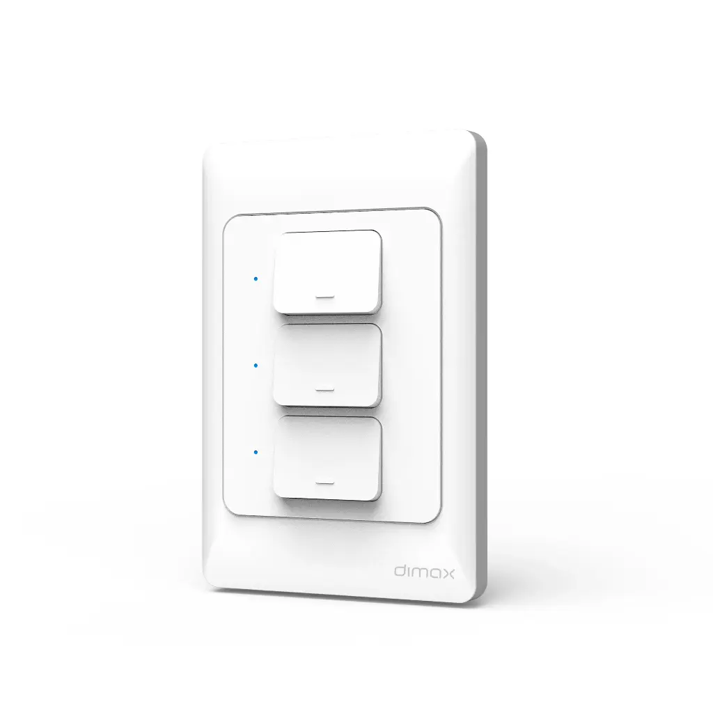 [H346] DIMAX - INTERRUPTOR SMART BLANCO WIFI 3 TOMAS