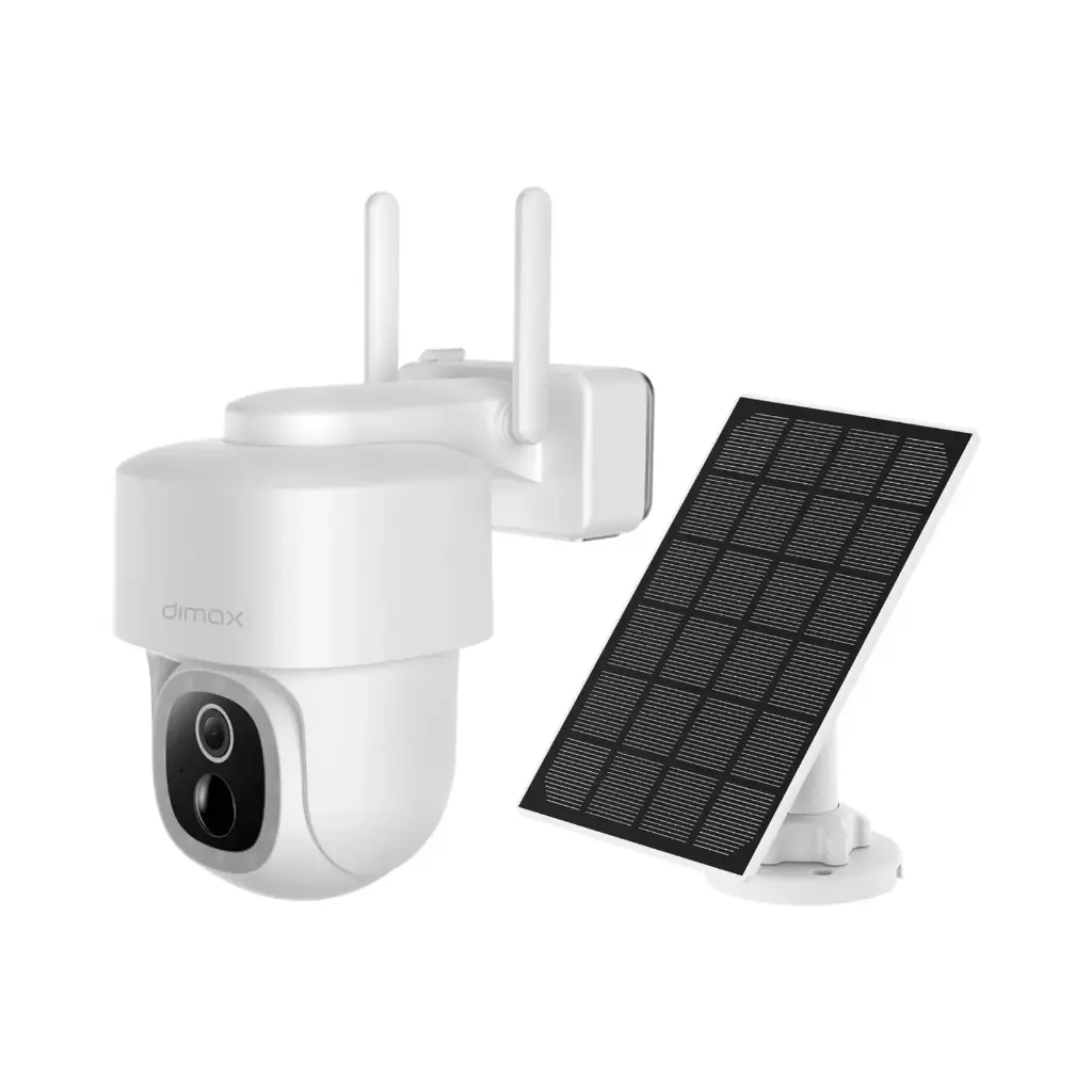 DIMAX - CÁMARA PT 4G 3MP CON PANEL SOLAR Y BATERIA