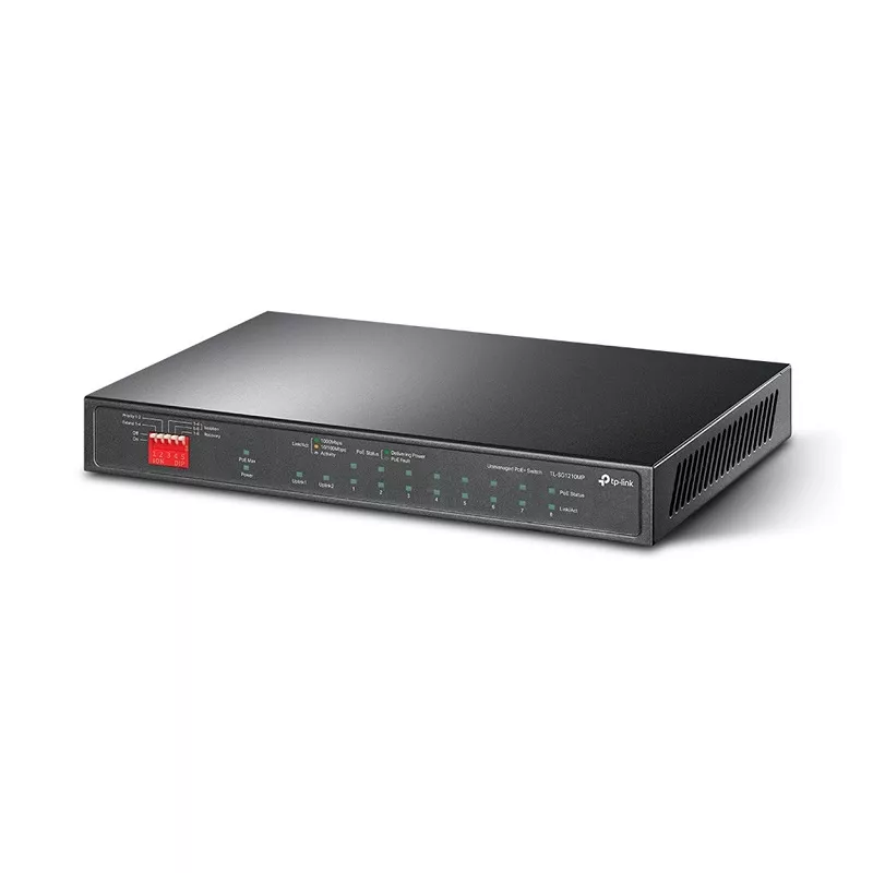 TP-LINK - SWITCH OMADA 10 PUERTOS GIGABIT 8 PUERTOS GIGABIT POE +1 PUERTO GIGA