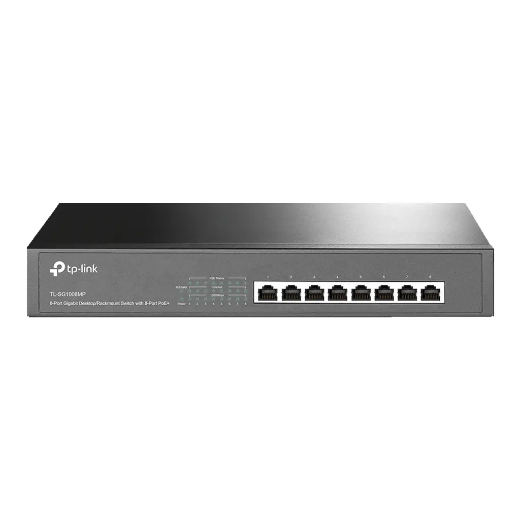[TL-SG1008MP] TP-LINK - SWITCH POE+ 8 PUERTOS GIGABIT