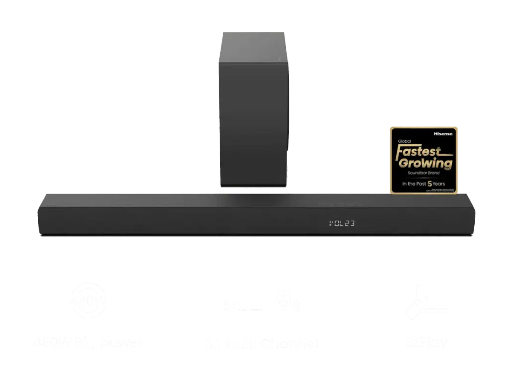 [HS3100] HISENSE - BARRA DE SONIDO 2.1 HS2100 480W