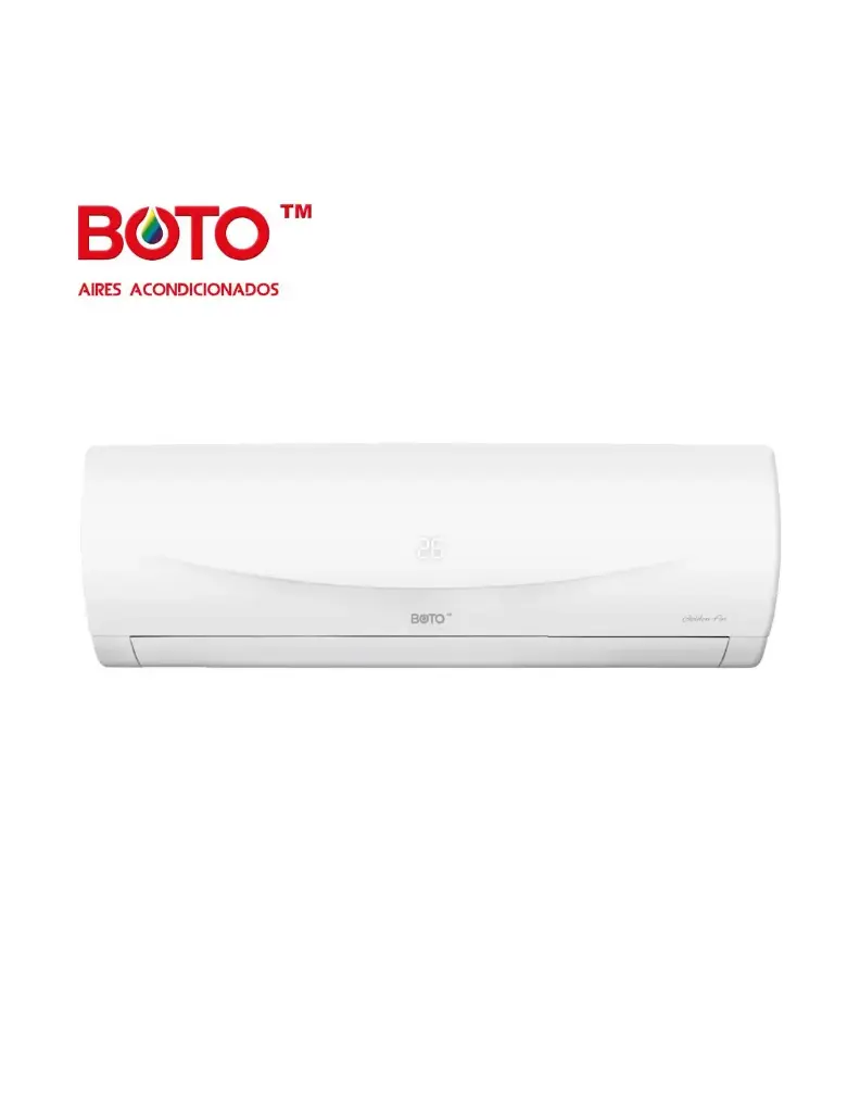 BOTO - AIRE ACONDICIONADO BT-18G SPLIT 18000 BTU/H SERIE G FRIO/CALOR