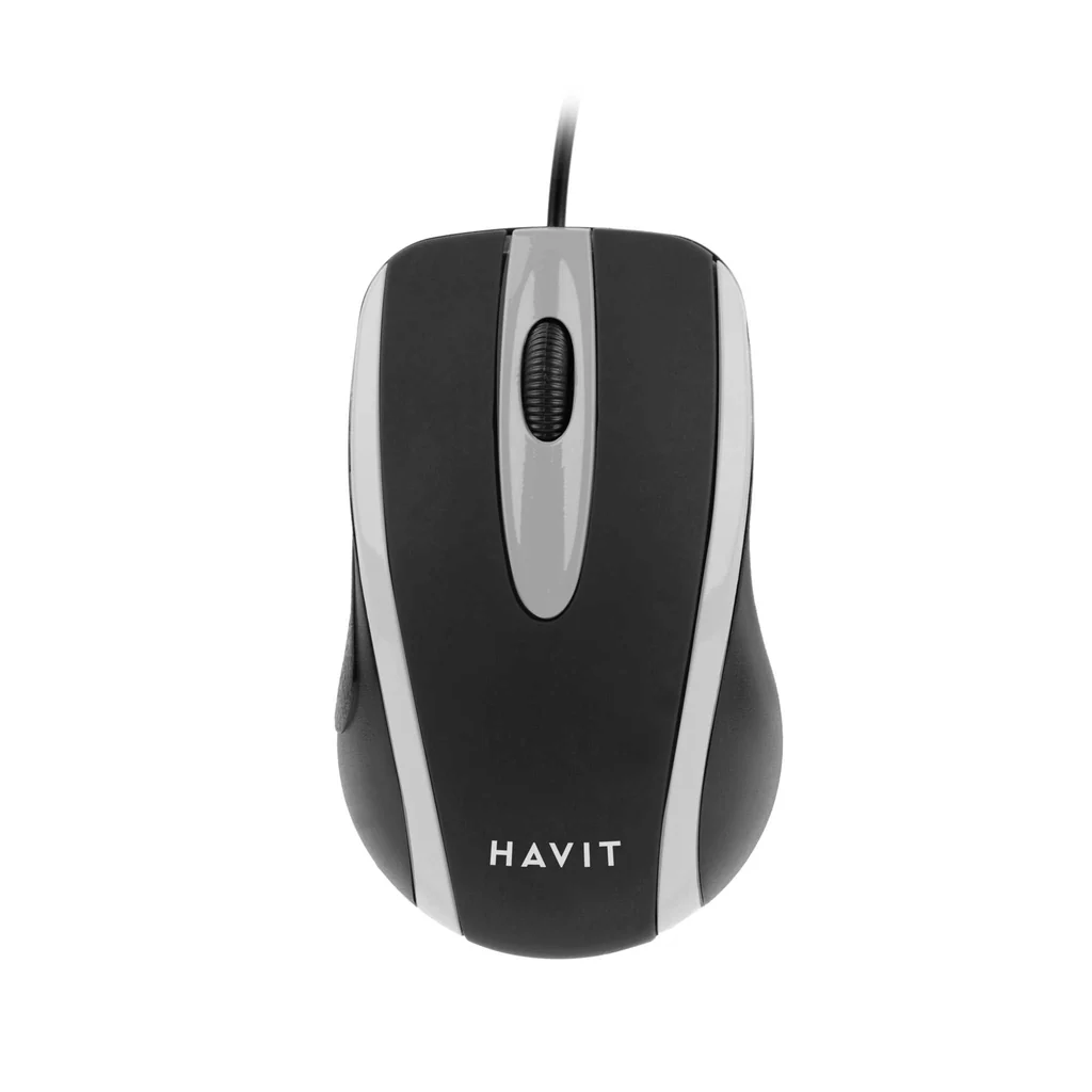 HAVIT - MOUSE USB COLOR NEGRO/GRIS