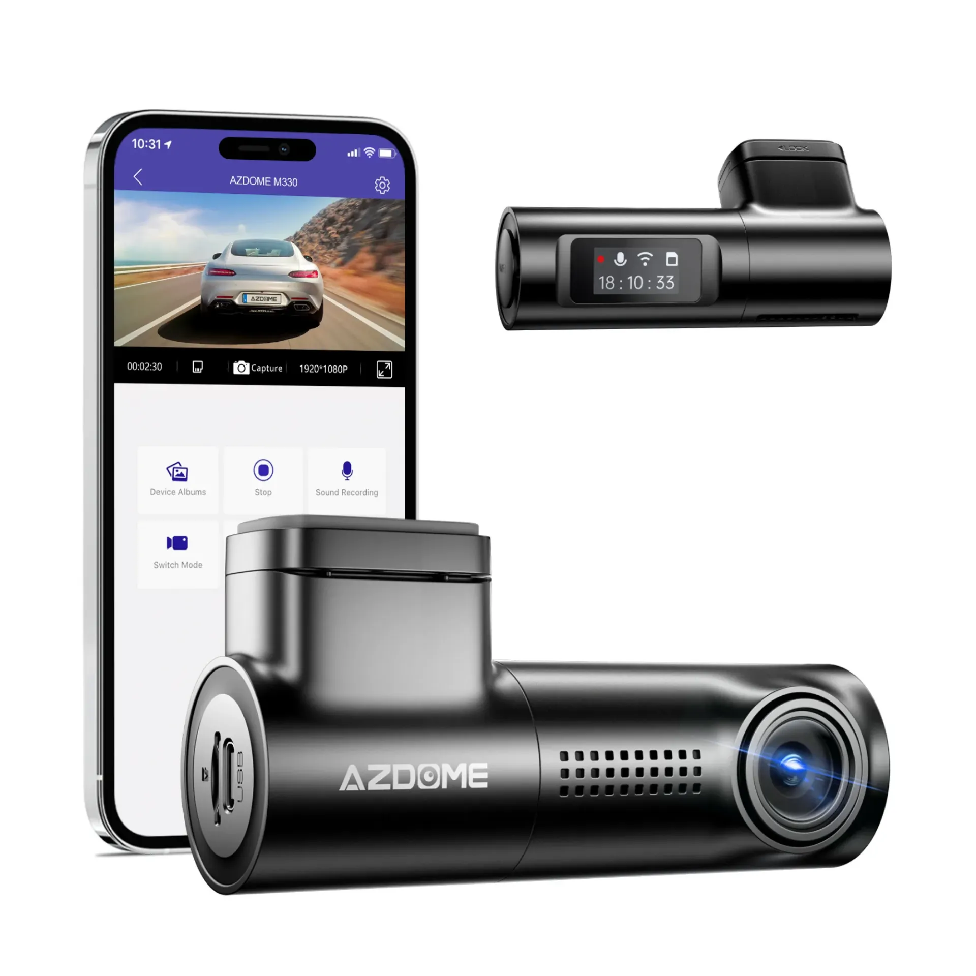 [M330] AZDOME - DASHCAM 1CH 1080P