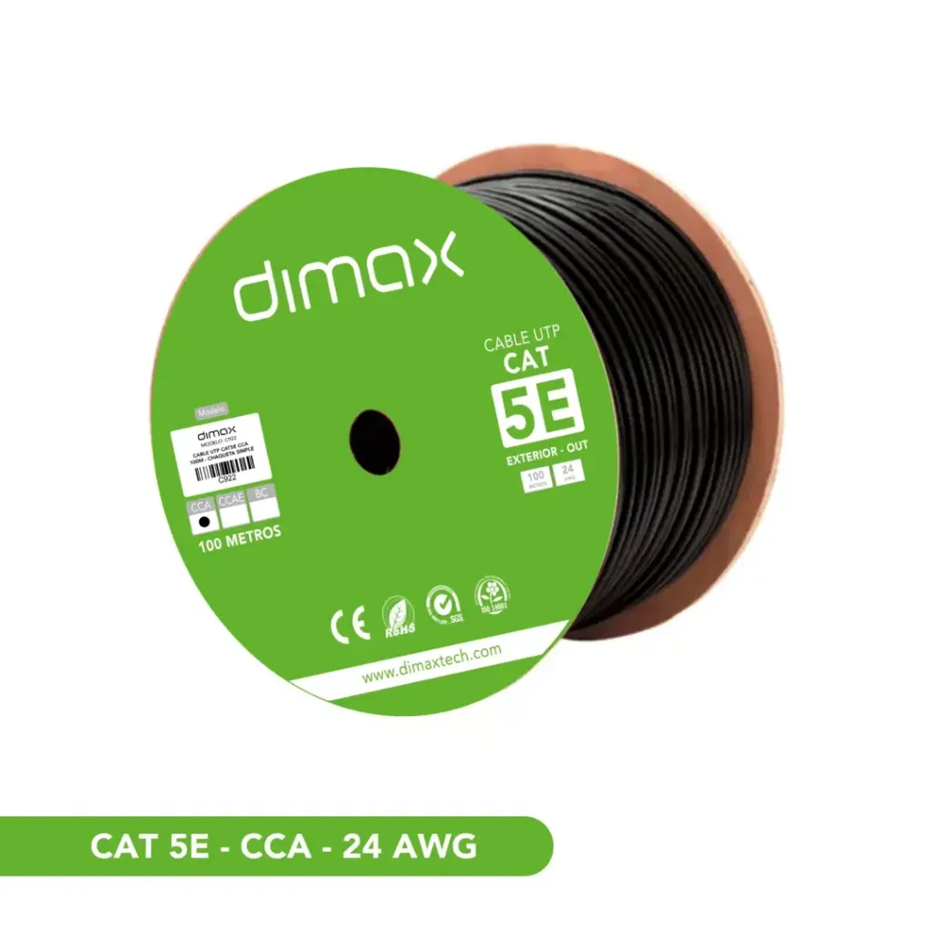 [C922] DIMAX - CABLE UTP CAT5E CCA EXT 100MTS