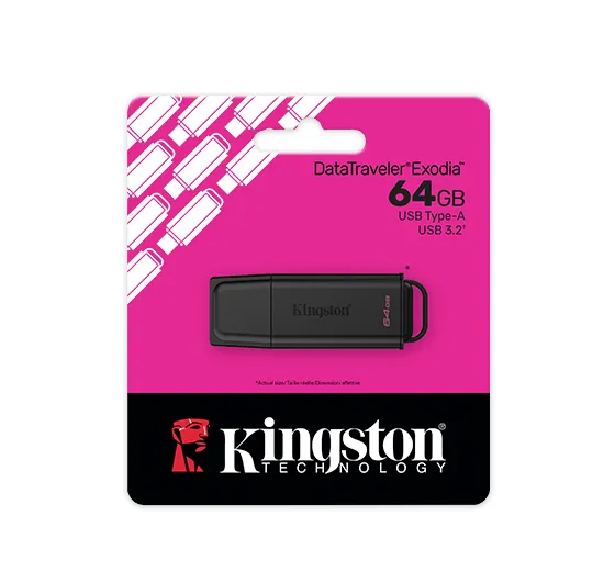 [DTXG2/64GB] KINGSTON - UNIDAD FLASH USB DATATRAVELER EXODIA DE 64GB