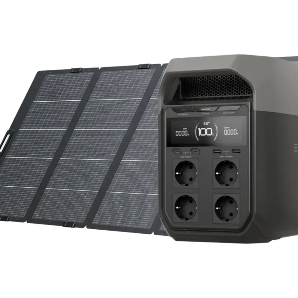 [DELTA 3 NEW+PSP-400W] ECOFLOW - COMBO DE ESTANCIÓN DE ENERGÍA DELTA 3 NEW 1800W + PANEL SOLAR PSP-400W
