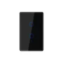 DIMAX - INTERRUPTOR SMART TOUCH WIFI NEGRO 2 TOMAS
