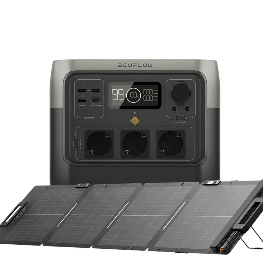 [RIVER 2 Pro+PSP-110W] ECOFLOW - COMBO ESTACIÓN DE ENERGÍA RIVER 2 PRO 800W + PANEL SOLAR PSP-110W