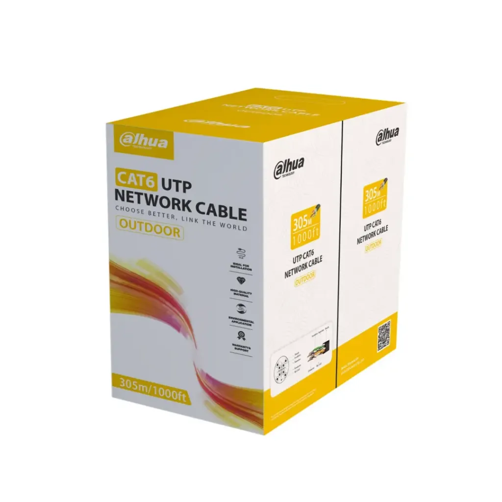 [DH-PFM920-6UN-black] DAHUA - CABLE UTP CAT6 EXTERIORES 100% COBRE