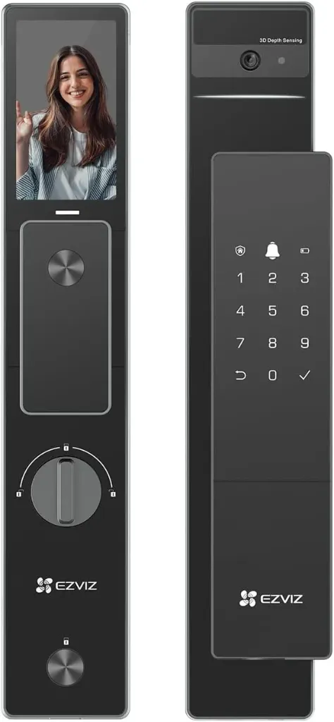 EZVIZ - CERRADURA INTELIGENTE DL50FVS (6068) CON RECONOCIMIENTO FACIAL Y PANTALLA IPS 4