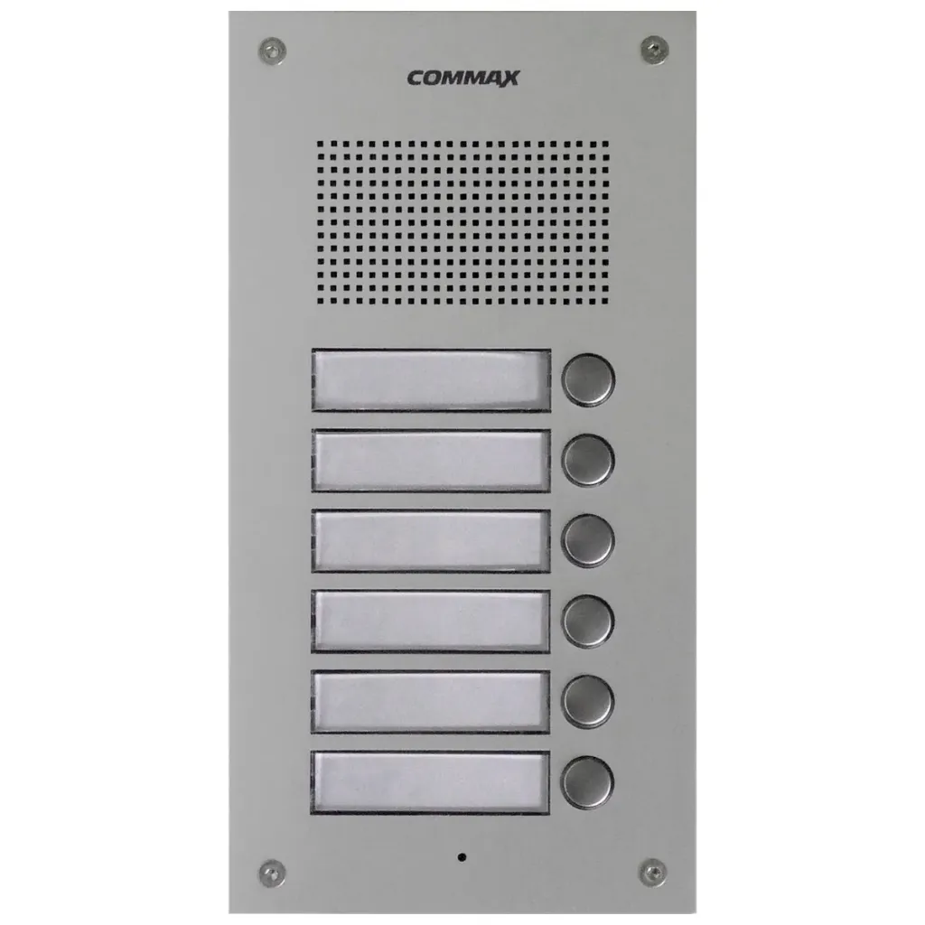 COMMAX - PANEL DE AUDIO DE ALUMIO DE 6 BOTONERAS