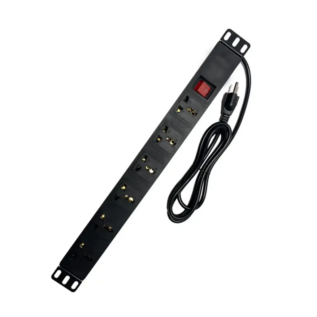 TOTEN - PDU 8 TOMAS UNIVERSALES CON INTERRUPTOR