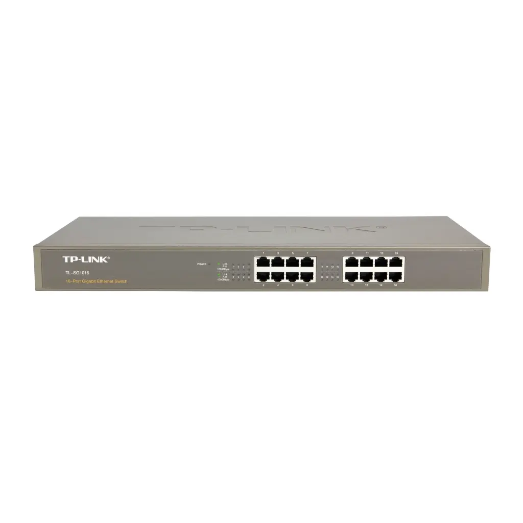 TP-LINK - SWITCH GIGABIT RACKEABLE DE 16 PUERTOS