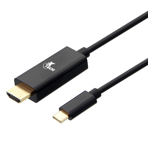 XTECH - CABLE CON CONECTOR USB TIPO-C MACHO A HDMI MACHO 