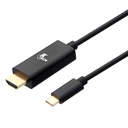 XTECH - CABLE CON CONECTOR USB TIPO-C MACHO A HDMI MACHO 
