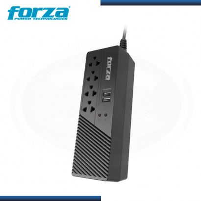 [FVR-1012USB] FORZA - ESTABILIZADOR, 1000VA/500W, 4 TOMAS UNIVERSALES, 2 PUERTOS USB