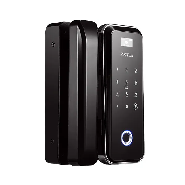 ZKTECO - CERRADURA PARA PUERTAS DE BLINDEX LADO IZQUIERDO, WIFI, BIOMÉTRICO, RFID, CONTRASEÑA 