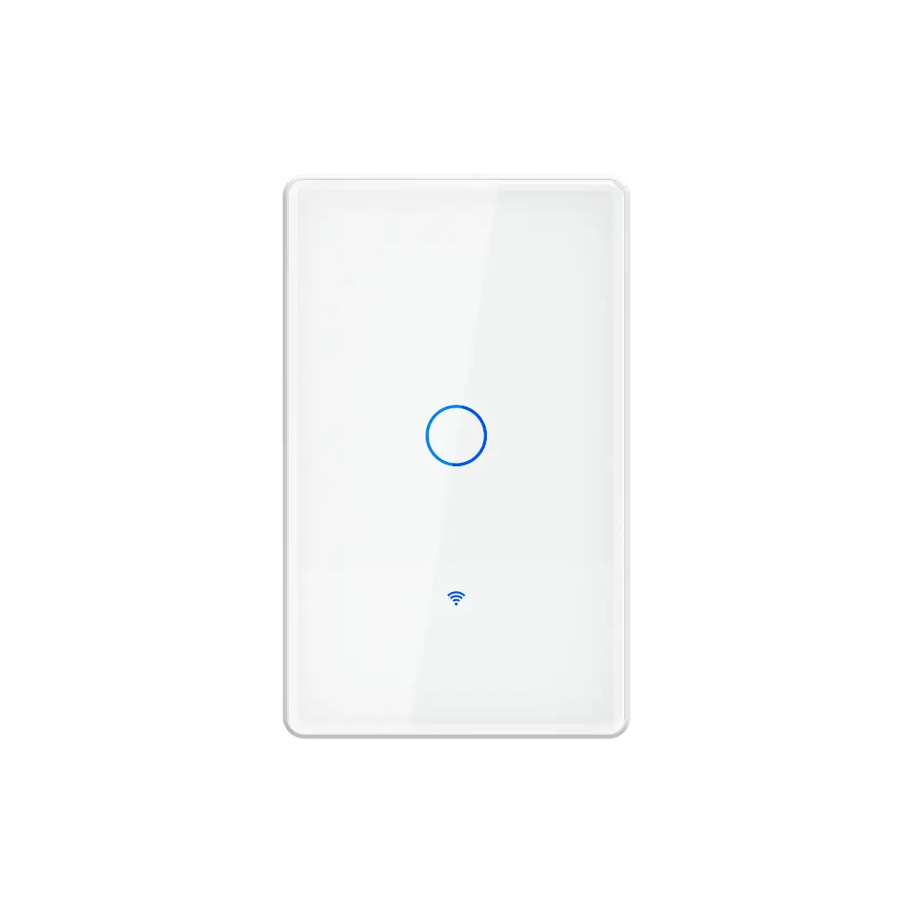 DIMAX - INTERRUPTOR SMART TOUCH WIFI BLANCO 1 TOMA