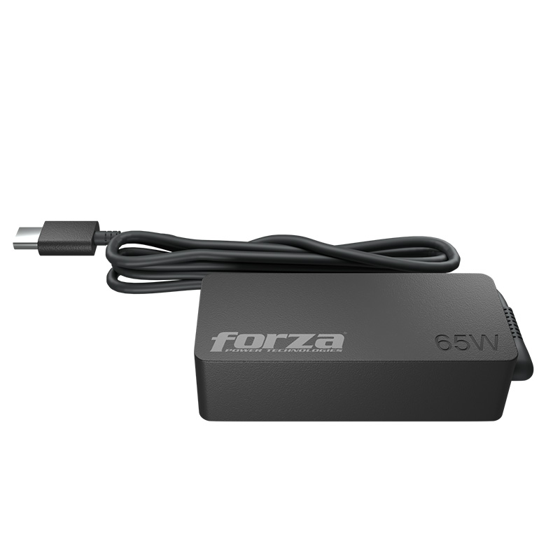 FORZA - CARGADOR UNIVERSAL PARA COMPUTADORA PORTATIL - 65W USB-C 