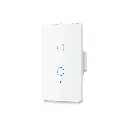 DIMAX - INTERRUPTOR SMART WIFI BLANCO 2 TOMAS