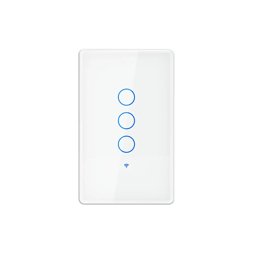 DIMAX - INTERRUPTOR SMART WIFI BLANCO 3 TOMAS 