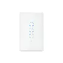 DIMAX - INTERRUPTOR SMART TOUCH WIFI BLANCO 3 TOMAS