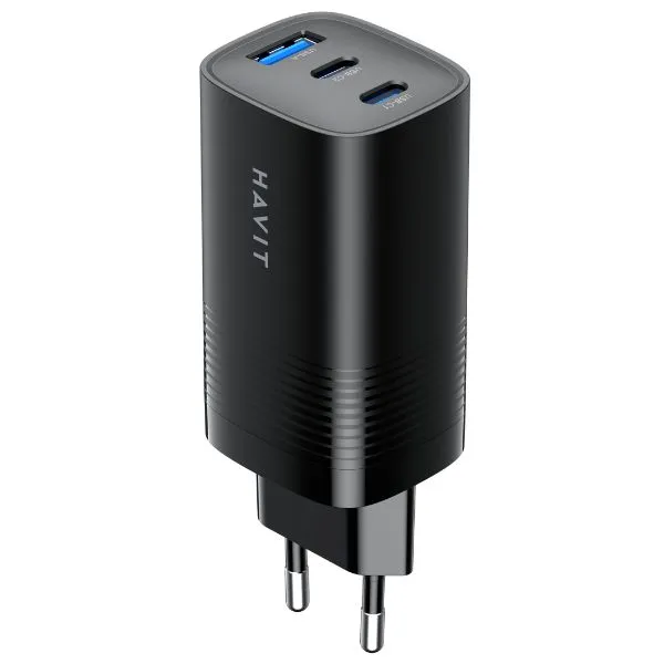 HAVIT - CARGADOR DE VIAJE COLOR NEGRO 67W