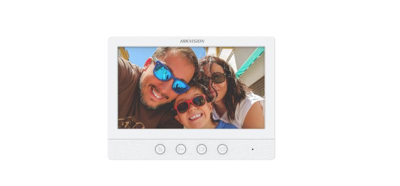 HIKVISION - MONITOR ANALOGICO PARA VIDEO PORTERO KIS213, CON PANTALLA 7” 