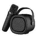 DIMAX - ALTAVOZ PORTATIL CON MICROFONO NEGRO