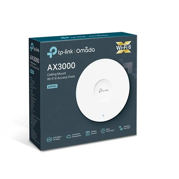 [EAP650] TP-LINK - ACCESS POINT WIFI 6 OMADA MESH AX3000