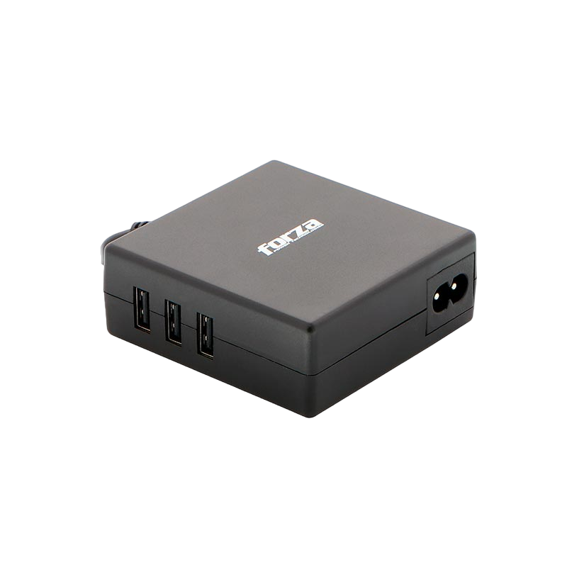 FORZA - CARAGADOR UNIVERSAL DE 90W, USB Y 7 PUNTAS MODULARES-110V/220V 