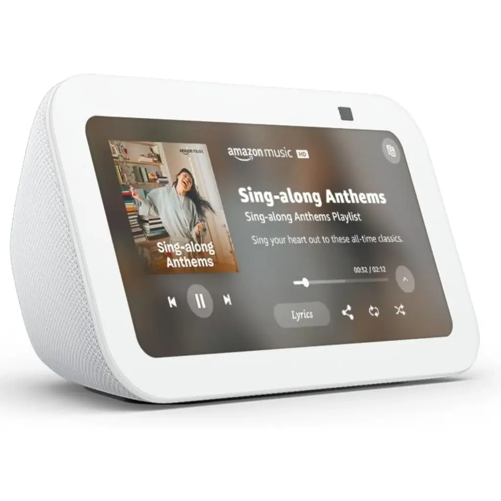 AMAZON - ECHO SHOW 5 (3RA GENERACIÓN) – ASISTENTE ALEXA CON PANTALLA INTELIGENTE DE 5.5" – BLANCO 