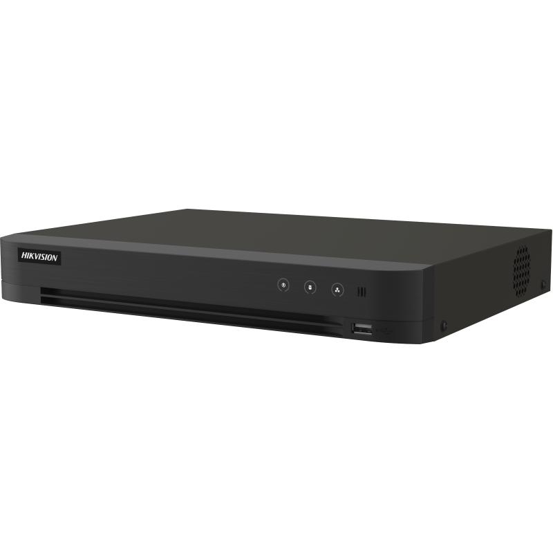 HIKVISION - TURBO DVR 8CH 5MP ACUSENSE 1HDD CON ANALITICA 