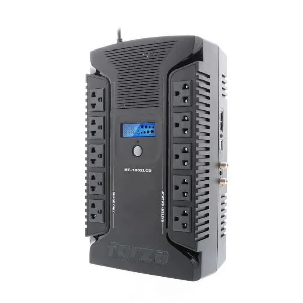 FORZA - UPS INTERACTIVA 1000VA/600W, 10 IRAM, COAX, USB, SOBREMESA - 220V